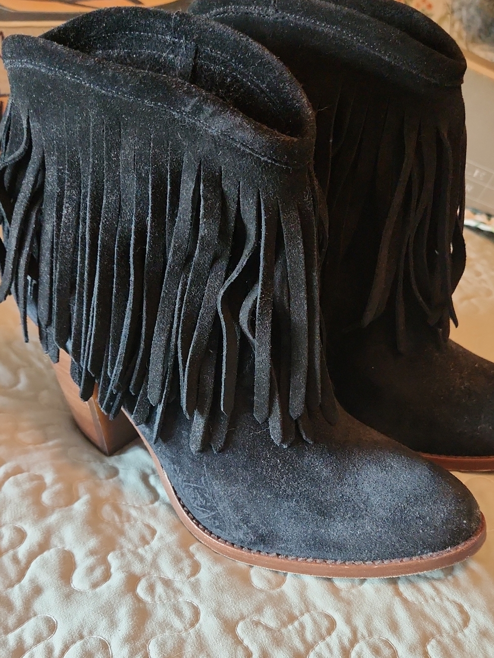 Black Frye Suede Boots Size 8.5